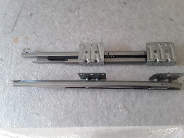 AmoreTempo Unterflur Schubladenführungen 500mm - Vollauszug Mit Softclose | 40kg Tragkraft