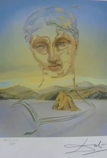Salvador Dali " Birth di Un Divinity " Mano Numerata Piastra Firmato Litografia