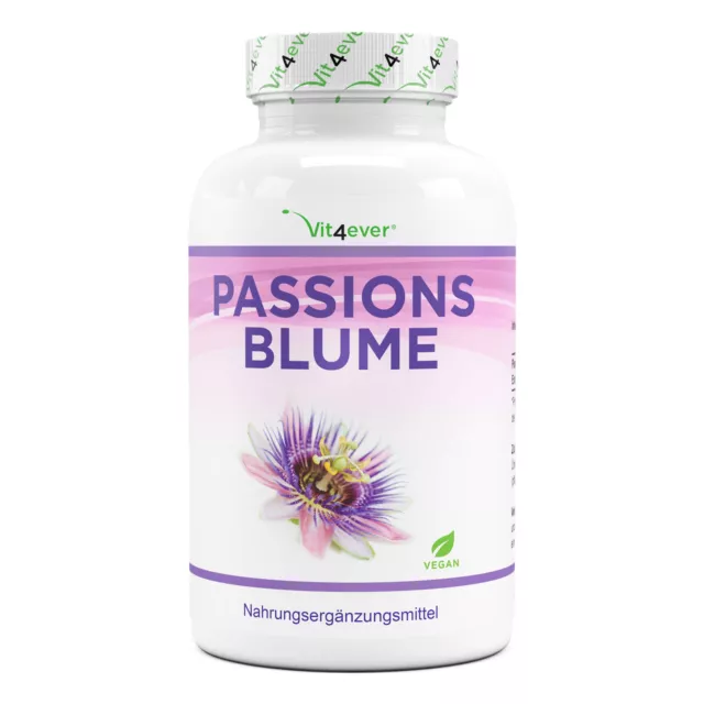 Passionsblume - 240 Kapseln (V) á 550mg Extrakt 10:1! Extra Hochdosiert