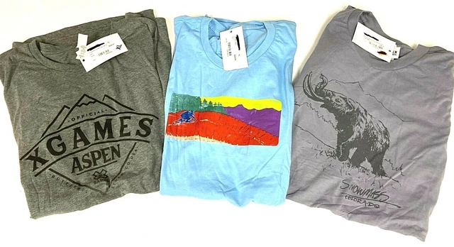 $85 Set of 3 Mens Size XL T-Shirts NWT XGames, My Life Blue MTB Bike,Mammoth CO $85 Set of 3 Mens Size XL T-Shirts NWT XGames, My Life Blue MTB Bike,Mammoth CO
