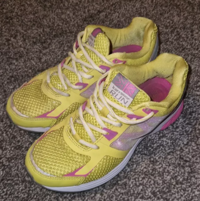 Karrimor Run Tempo 3 Women's Trainers Size 5.5 UK Yellow/Pink/Grey