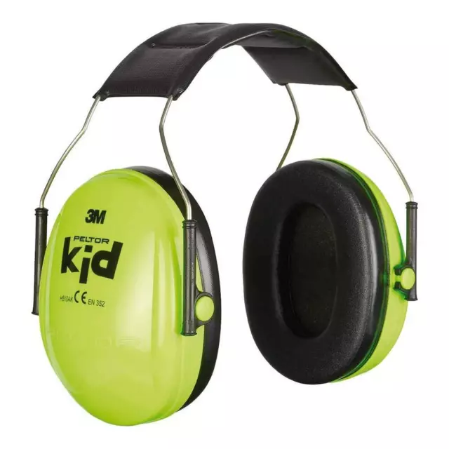 3M Peltor Kids Green Ear Defenders/Protectors Headband Type H510AK-442-GB NEW