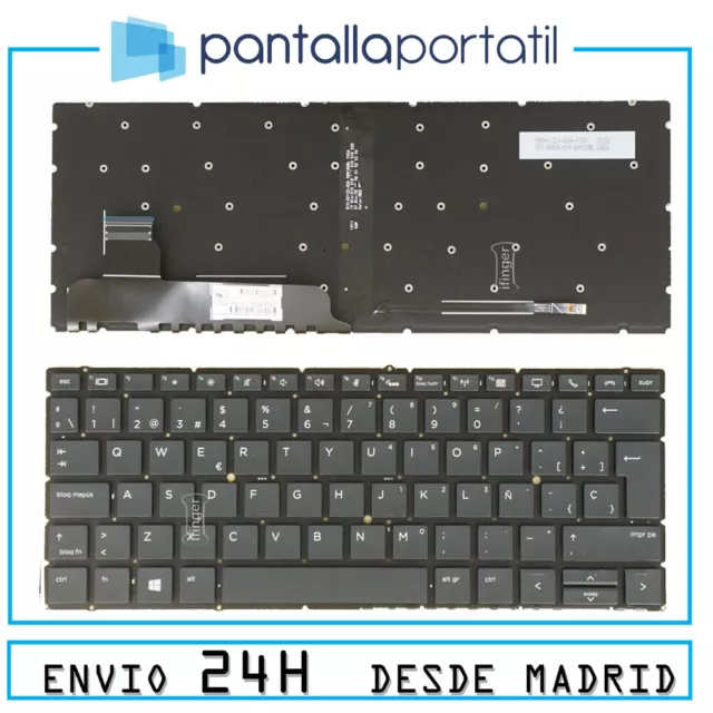 Teclado español de portátil compatible para HP ELITEBOOK 360 X360 830 G5 G6 R...
