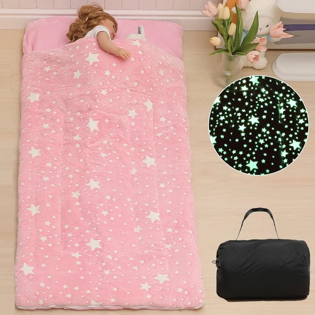 Kids Sleeping Bags for Boys Girls Glow in The Dark Stars Space Slumber Bag Super