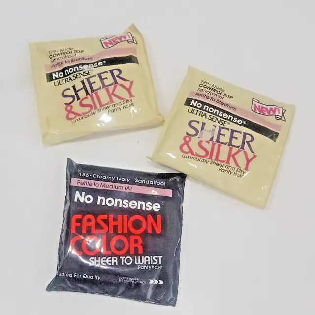 PANTYHOSE NO NONSENSE ULTRA SHEER Cream One Size Soft & Smooth SEALED  Vintage $12.87 - PicClick AU