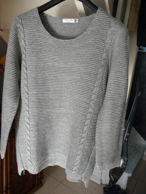 Pull Femme Ivoire – Taille S – Mélange Cachemire – Terry Lane – Neuf