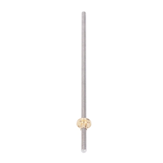 5 set di 5 viti 300 mm asta filettata con movimento lineare acciaio inox T8 con dado in ottone