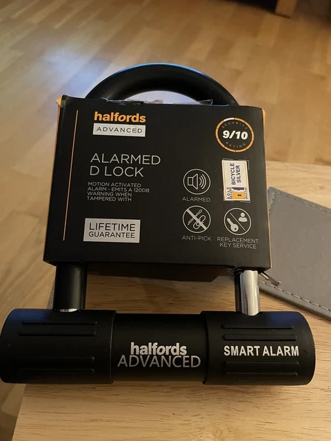 Halfords Advanced 23 cm serratura a D allarmata - chiave/nuovissima di zecca
