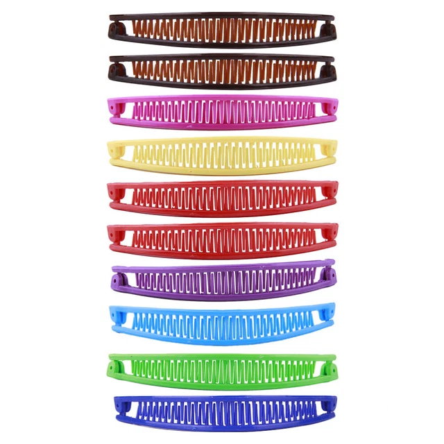 10 Pcs Clip Banane Vintage Épingle À Cheveux Pinces À Cheveux Coiffantes Vague