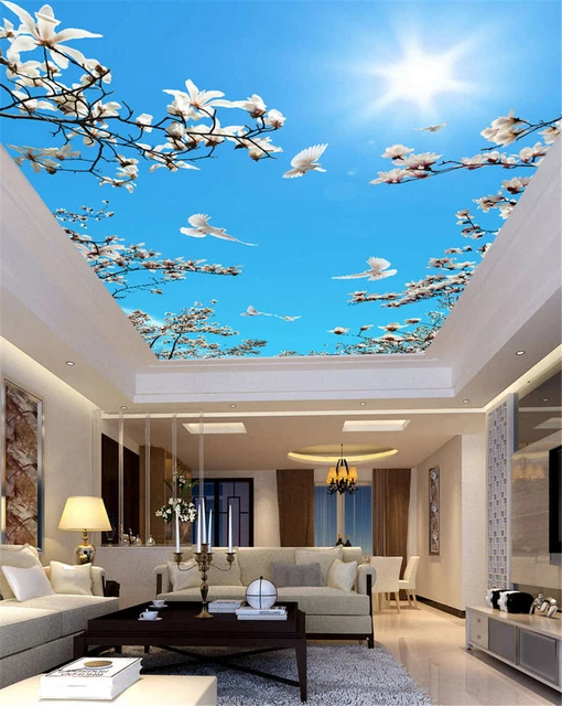 RARE GROSS FLOWER 3D Ceiling Mural Full Wall Photo Wallpaper Print Home