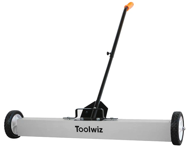 36 Heavy Duty Magnetic Sweeper with Wheels 50 Lbs Capacity Rolling Magnetic F