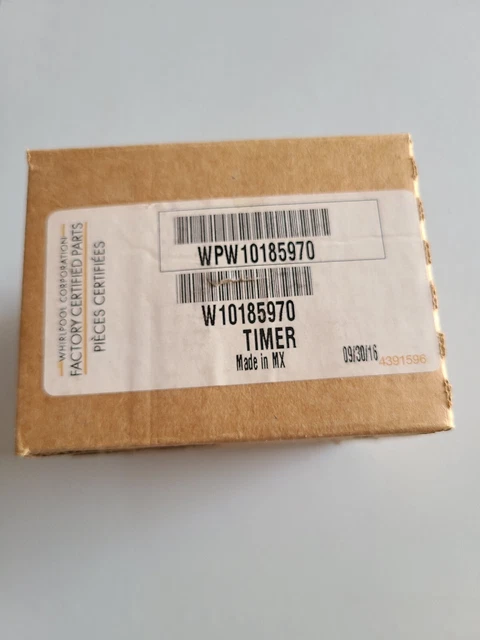 WPW10185970 Whirlpool Dryer Timer, Open Box, OEM, 90 Day Warranty