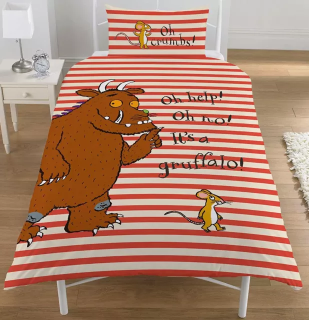 The Gruffalo Oh Help Single Duvet Cover Reversible Bedding Set