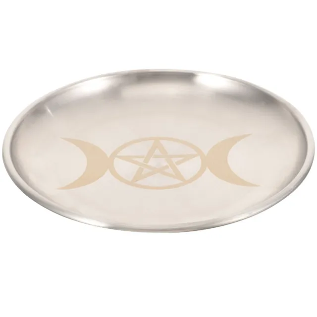 Metall Schmuck Tabletts Pentagramm Magische Aufbewahrungsplatte Dekoration Mond