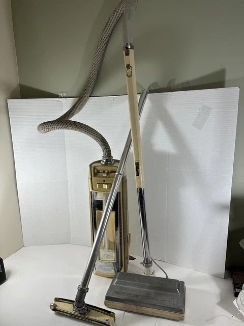 Vintage 1974 Electrolux Vacuum Gold Super J Model 1401 BUNDLE Canister