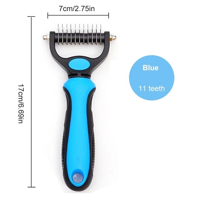 Pet Dog Cat Hair Remover Comb Needle Grooming Massage Deshedding Cleaning Brush 2