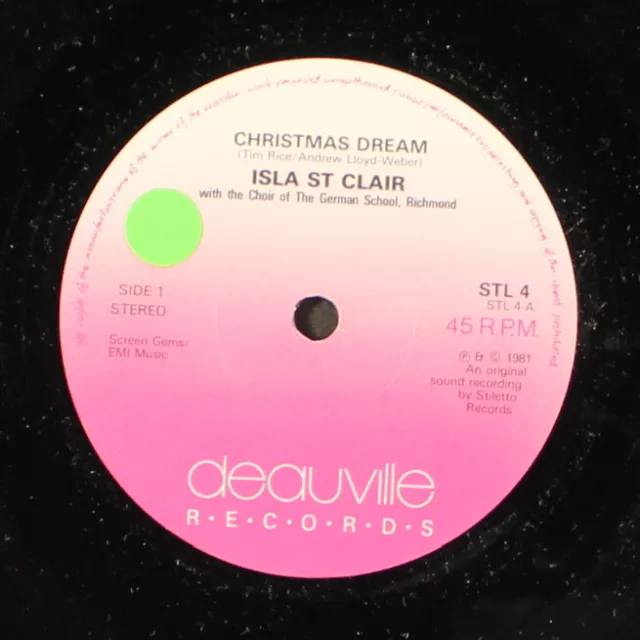 ISLA ST CLAIR: christmas dream / the way it used to be DEAUVILLE 7" Single