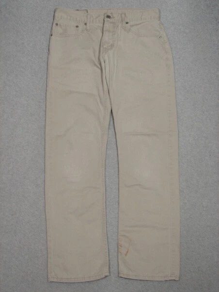 PD11412 2011 **LEVI'S** 514 SLIM STRAIGHT JEANS 32x32 (msr 31"x30") BEIGE