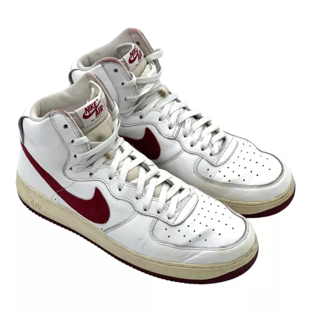 NIKE AIR FORCE 1 AF1 LOW 82 White Varsity Red 306353-163 Sneakers Mens Size  11