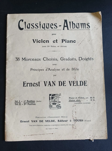 Partition Piano 'Le Deliateur' Par Ernest Van De Velde - Arrangement Pour Cours De Technique