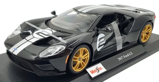 Maisto 1/18 Scale Diecast 46629 - 2017 Ford GT #2 - Black