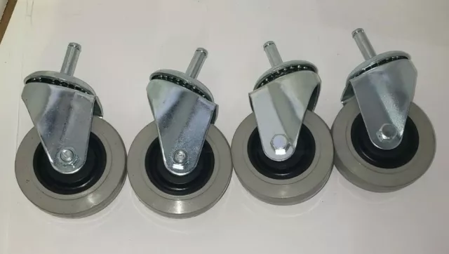 3-1/2" Swivel Caster for Cambro Camdollies  1 1/2" Stem - Set of 4