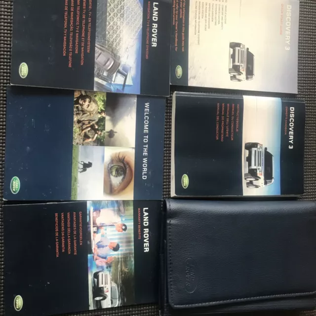 Land Rover Discovery 3 Owners Manual Handbook & Wallet Pack Set 2006