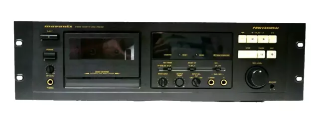 Marantz PMD502U Professional Stereo Cassette Deck Rack Mount - Incredible Sound!