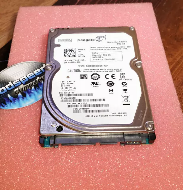 Compaq Presario A931nr (A900) 500GB Hard Drive Windows 7 Home Premium 64 Loaded