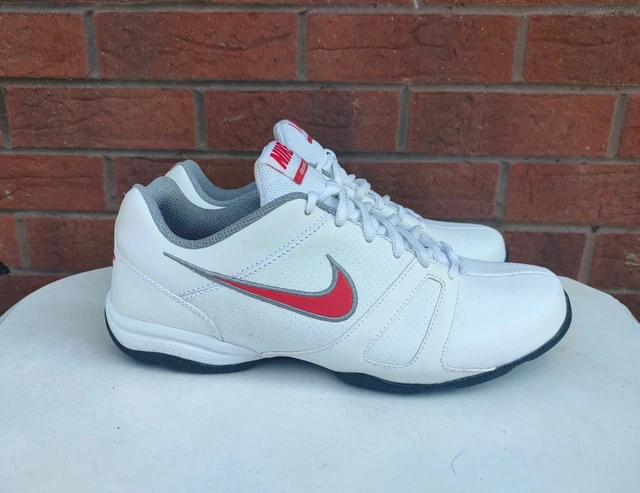 NIKE AIR AFFECT Mens Uk Size 7.5 White Leather Lace Up Trainers