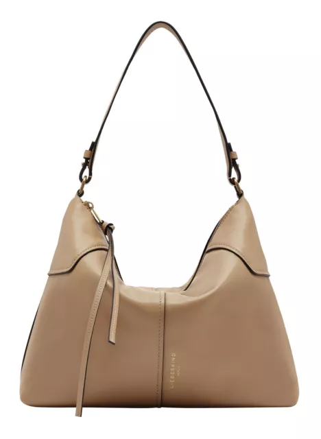 LIEBESKIND BERLIN Mila Lamb Hobo Bag M Sandstone