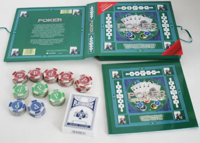 Pokerset Pokerchips Karten Poker Chips Jetons Metallbox To GO!