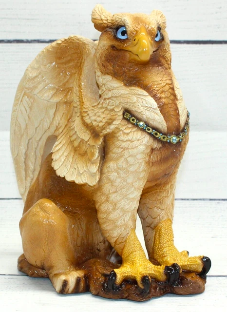 Windstone Editions Griffin Peña Blue Eyes Brown Body Fantasy Figure 1989 Vintage Windstone Editions Griffin Peña Blue Eyes Brown Body Fantasy Figure 1989 Vintage