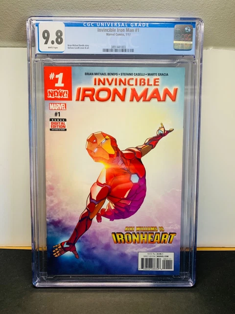 Invincible Iron Man #1 CGC 9.8 Riri as Ironheart 1st Cover App (Black Panther 2)