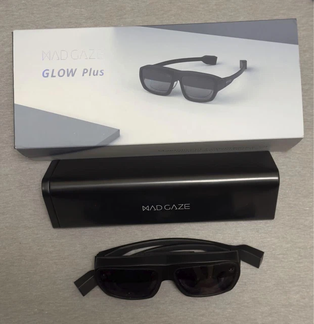Mad Gaze Glow Plus Augmented Reality Smart Glasses Black Used