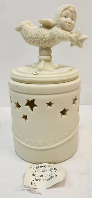 Snowbabies Count Your Lucky Stars Jar Candle Department 56 2001 #56-69129