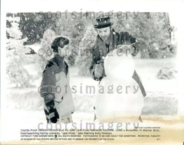 1998 Wire Photo Actor Joseph Cross Michael Keaton in Movie Jack Frost