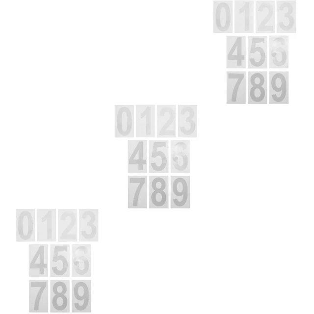 30 SHEETS NUMBER Stickers Self Adhesive Numbers Stickers for Garbage