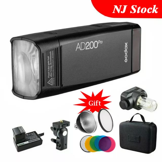Godox AD200Pro Pocket Flash Speedlite 2.4G TTL HSS 200Ws Dual Head F Sony Canon