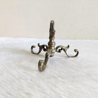 1910s Vintage Victorian Brass Multi Hanger Hooks Rare Decorative Collectible 2