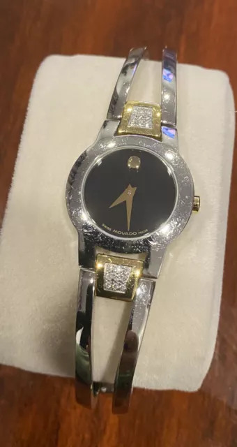 Orologio Movado Amorosa Due Toni con Diamanti Donna 24mm Museo Quarzo 81 E4 1842