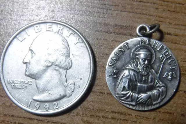 Saint Benedict 2 Medal -Exorcism - Medalla De San Benito Blessed By Pope