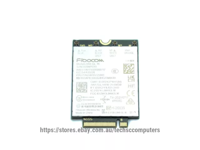 AU Genuine Lenovo Fibocom L860-GL 4G CAT16 LTE WWAN M.2 Card (5W10V25861)