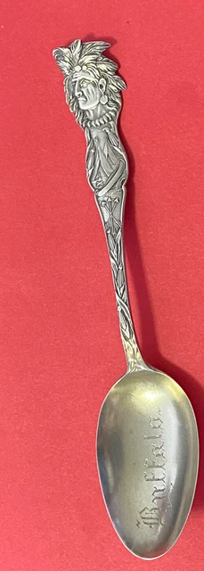 Buffalo Baker-Manchester Sterling Silver 13.5g 5” Souvenir Spoon