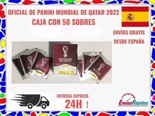 CAJA 50 SOBRES Mundial De Qatar 2022 Oficial De Panini Envio Rapido 24H ...