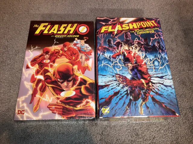 FLASH Omnibus Lot Of 2 New DC Comics HC Sealed Geoff Johns Flashpoint