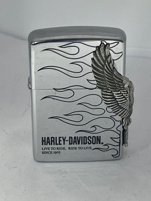 Zippo 2011 Harley Davidson Flaming Eagle Japan Issue Lighter Unfired  V013