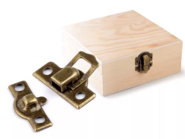 1 x Vintage Style Hardware Small Box Locks 22x25mm DIY Chest Trunk Catch