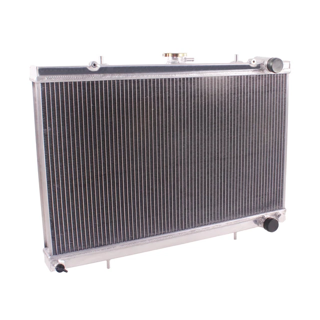 3ROW aluminum RADIATOR +FAN FOR NISSAN SKYLINE S13 CA18 R32 RB20