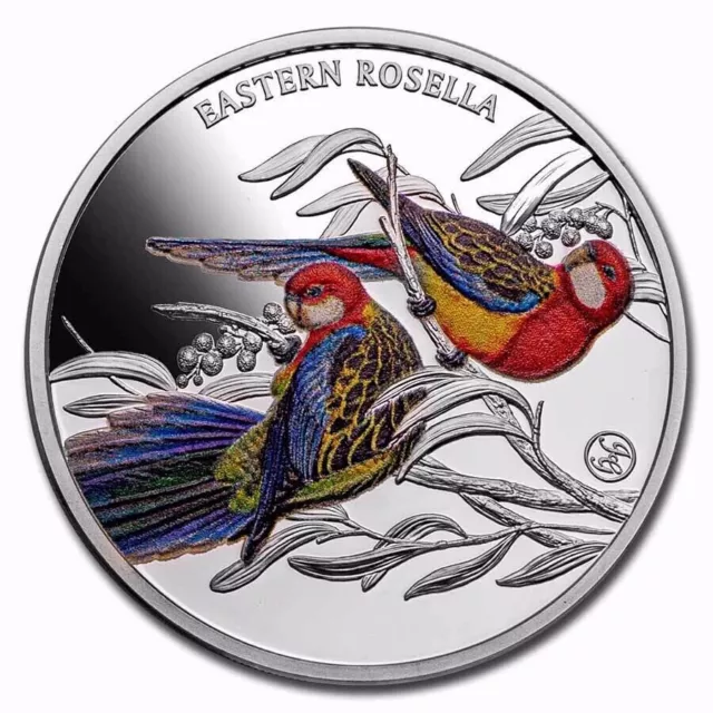 2023 NIUE Eastern Rosella 1oz Silver Proof Coin - limited mintage 750 - No 158